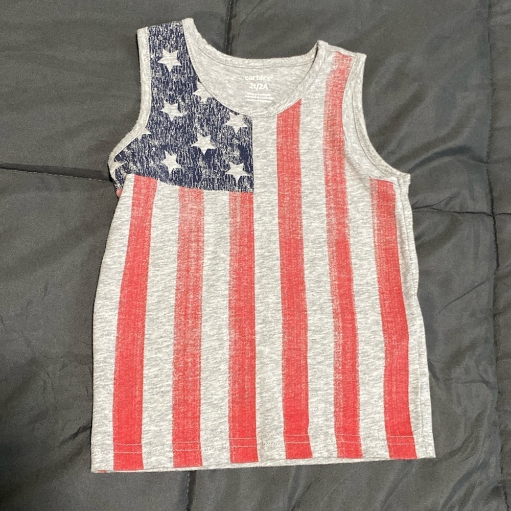 2T American Flag Tank Top